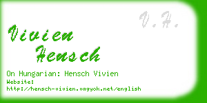 vivien hensch business card